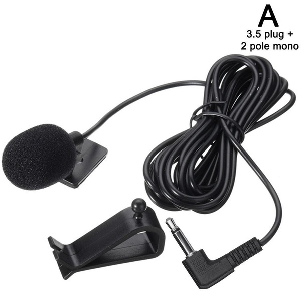 2.5MM/3.5mm Special Microphone for Car Navigation Speaker Audio Clip Jack  Mini Wired Stereo Mic External 3M for GPS Auto DVD Radio