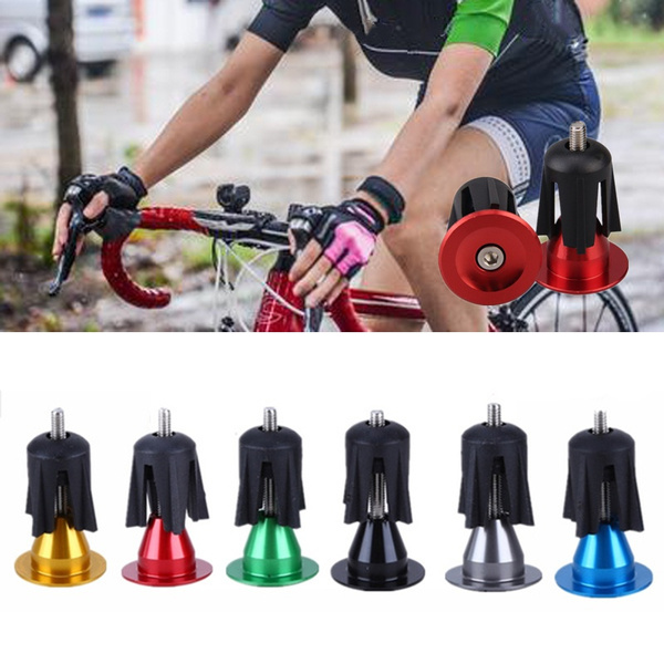 Embouts De Guidon Vintage NOS Pour Vélo - Lot De 2, Plastique Chromé Argent
