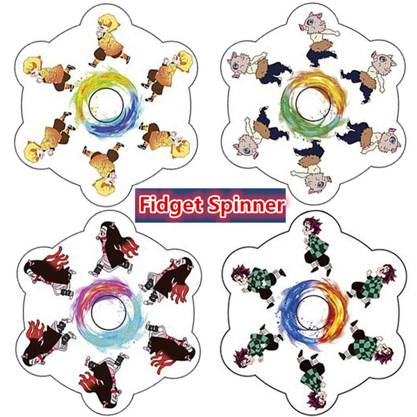 2024 Anime Fidget Spinner Fidget Toy Spinning Top Cartoon Fingertip Gyro  Toys For Children Stress Relief