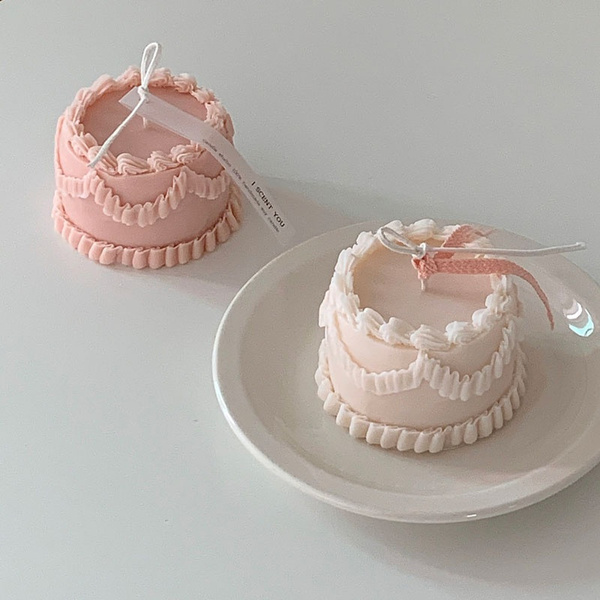 mold cake decorations mold strawberry cream cake resin plaster scented candles mold Cream sponge cake toast Candle silicone mold