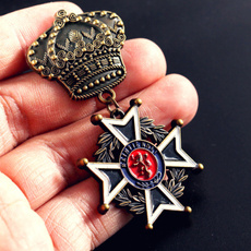 coatbrooch, Clothing & Accessories, Fashion, crosscrownbadge