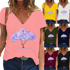 Summer, Fashion, Graphic T-Shirt, Women Blouse