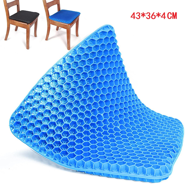 Gel Seat Cushion for Long Sitting - Double Thick Egg Honeycomb