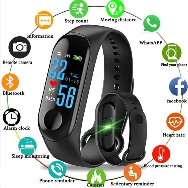 Xiaomi Mi Smart Watch Bluetooth Sport LED Fitness Heart Rate Monitor  Waterproof