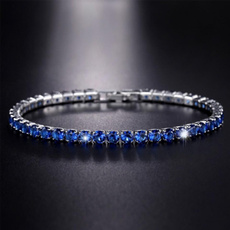 Cubic Zirconia, Crystal Bracelet, Jewelry, Chain