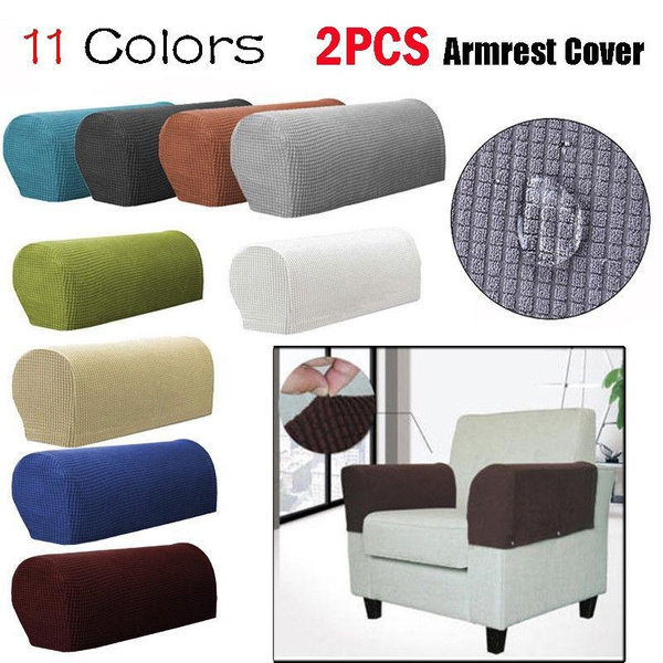 1 Pair Sofa Covers for Living Room Removable Arm Stretch Couch Chair