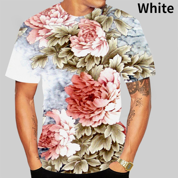 3d shop flower shirt