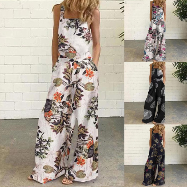 Mono Mujer Verano Sin Mangas Sin Tirantes Con Piernas Anchas Mono Mujer Verano Sin Mangas Sin Tirantes Con Piernas Anchas