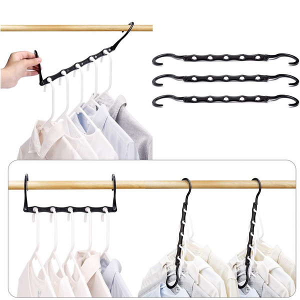 Black Magic Hangers Space Saving Clothes Hangers Organizer Smart