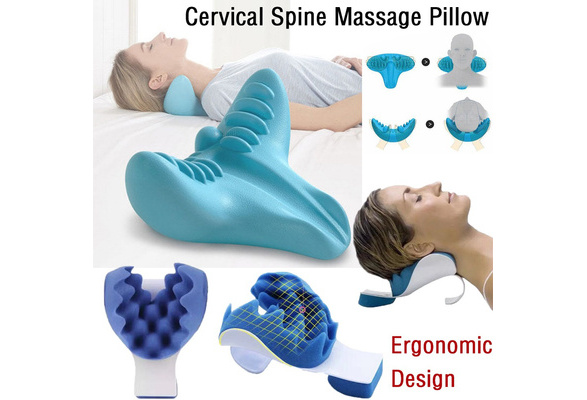  Cervical Spine Massage Pillow, Portable Neck and