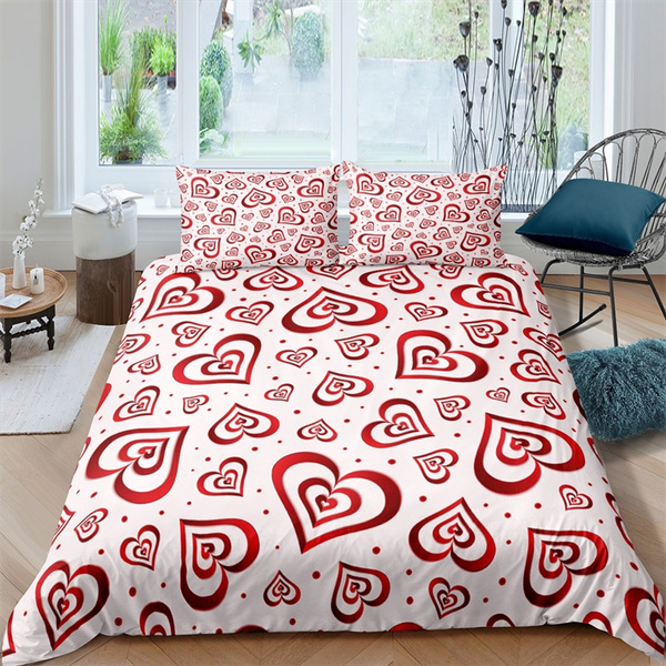 Girls red outlet bedding