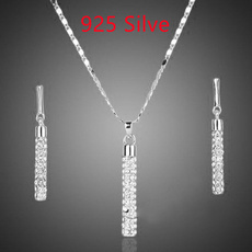 925 sterling silver necklace, Party Necklace, Fashion, gold