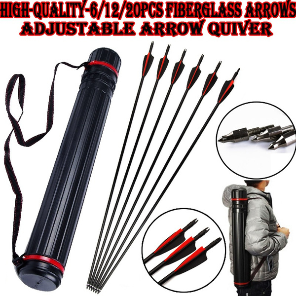 Archery 6/12/20 pcs Arrows Set 30 Inches Fiberglass Arrows With