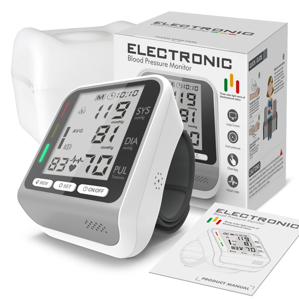 Portables Blood Pressure Monitor With Voice, Wrist Blood Pressure