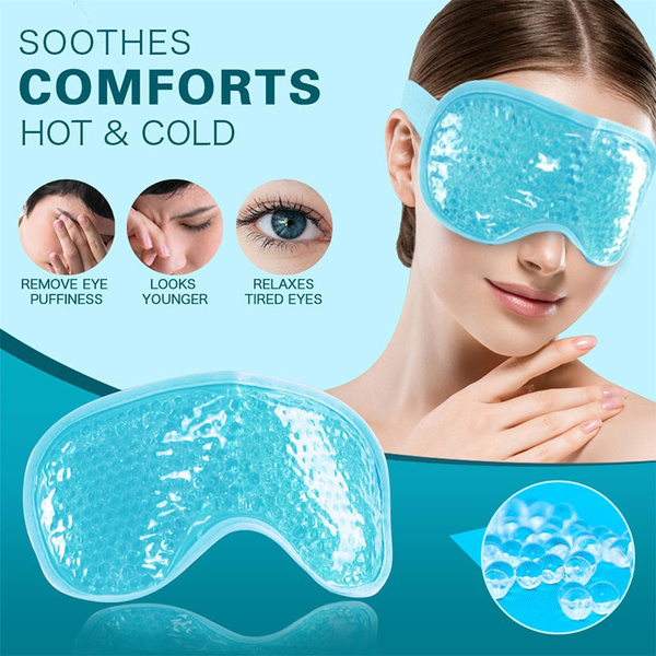 Gel Eye Mask Adjustable Strap for Hot Cold Therapy Soothing Relaxing Beauty Gel  Eye Patch Sleeping Ice Goggles Sleeping Mask