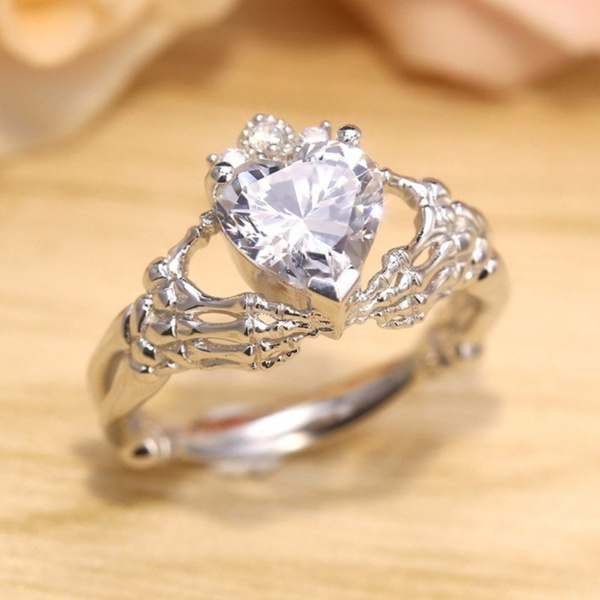 Irish claddagh engagement on sale ring