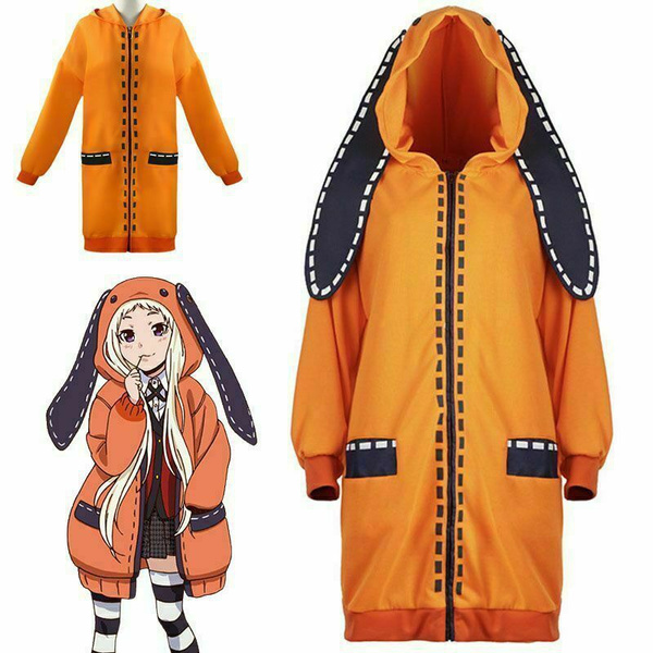 Kakegurui Compulsive Gambler Runa Yomozuki Outfit Coat Cosplay Costume ...