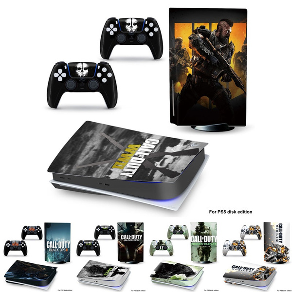PS5 Themed Decal Sticker Wrap For Disc Edition Console - Call Of