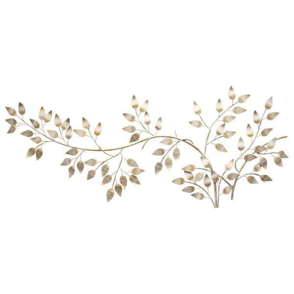 Stratton Home Decor Metal Flowing Gold Leaves Wall Art Aesthetic Home ...