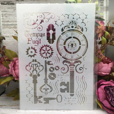 stencil, Embossing, canvasampsurface, Design