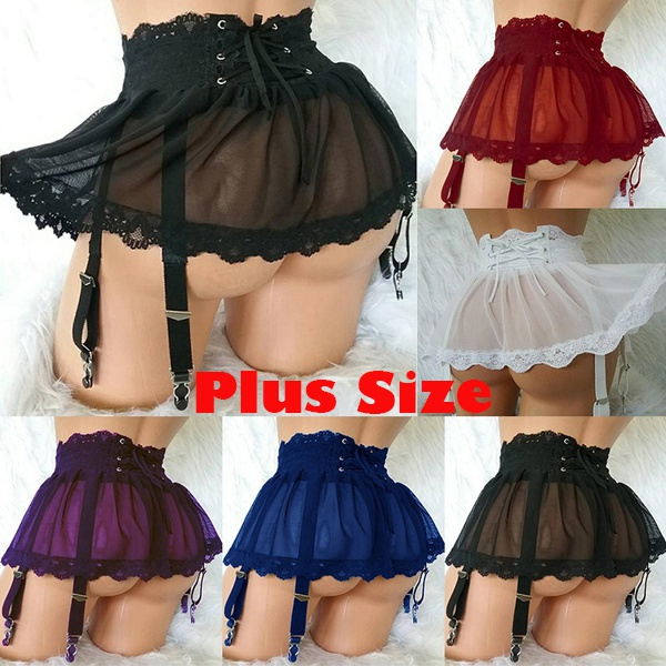 garter belt mini skirt