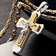Steel, Stainless, Fashion necklaces, Cross necklace
