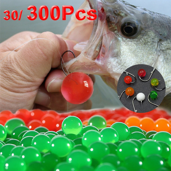 300/30 Pcs Artificial Bait Jelly Fishing Bait Fish Attractant Jelly Bait  Smell Beads Baits Float Fishing for Carp Fishing Lure Tackle Fishing