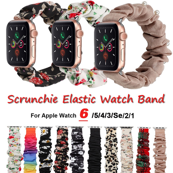 Floral Flower Leather Apple Watch Band Print Smart Iwatch Strap