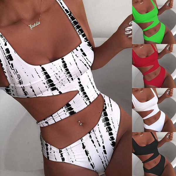 New Fashion Women One-piece Swimsuit Swimwear Bathing Suit Tankini Bikini  Monokini Swimming Suit Beachwear | Wish