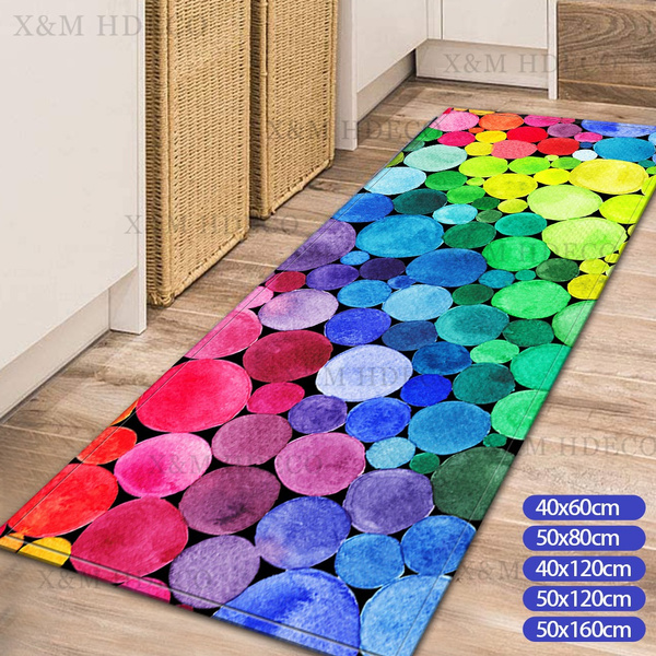 X M Hdeco Vintage Area Rug Round Large Geometric Colored Dots Floor Mat Carpet Bedroom Kitchen Bathroom 40 60 50 80 120 160cm Wish Carpet Bedroom Kitchen Bathroom Mat, Large Round Bathroom Carpet