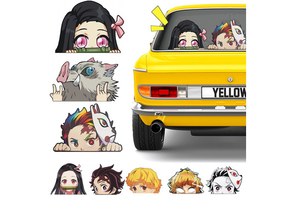 Nezuko Kamado Tanjiro Demon Slayer Weatherproof Sticker 6 Car Decal