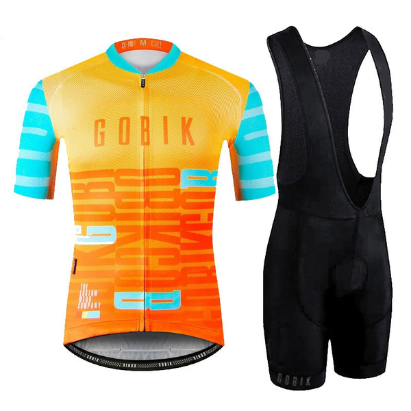 GOBIK Men Summer Cycling Jersey Set Maillot Ropa Ciclismo Cycling Bicycle Clothing MTB Bike Clothes Uniform Pro Cycling Set