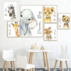 Decorative, art print, Decor, giraffe