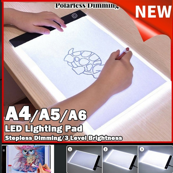 2022 NEW!!! A4/A5/A6 Tracing Light Box Portable LED Light Table Tracer  Board Dimmable Brightness Artcraft Light Pad for Artists Drawing 5D DIY  Diamond Painting Sketching Tattoo Animation Designing