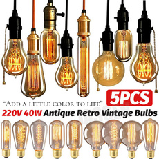 Light Bulb, Antique, Decor, vintagependantlight