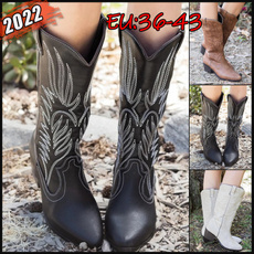 Knee High Boots, midcalfboot, Leather Boots, Cowboy