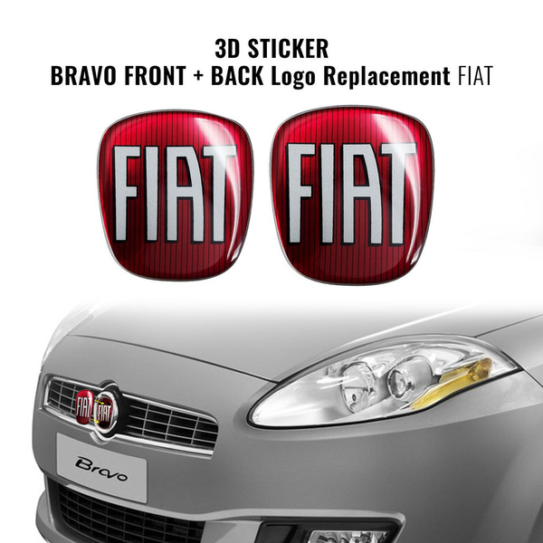 Adesivo Fiat 3D Ricambio Logo per Bravo - Motorstile