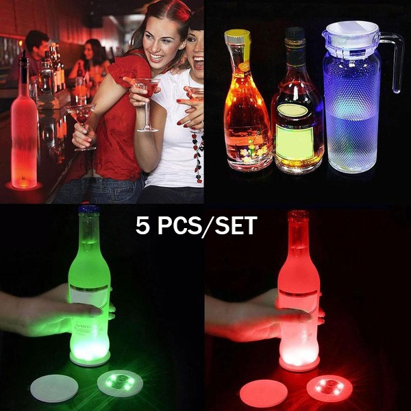 Stickers Led Light Bottles, Wine Coasters Stickers