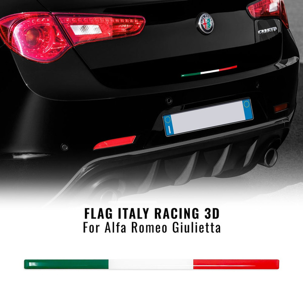 Strisce Adesive Tricolore Per Specchietti Alfa Romeo Giulietta - Decorazione Italiana - Foto 14