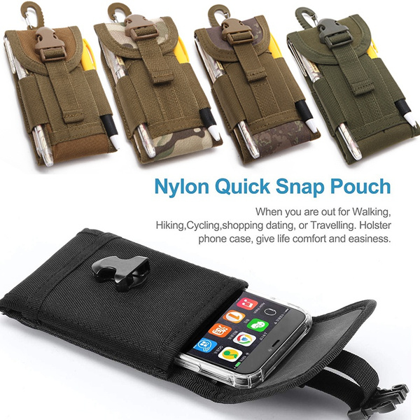 Universal Tactical Cell Phone Belt Pack Bag Pocket Molle Waist Pouch Case 