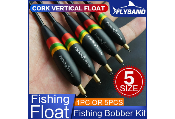 NEW Fishing Bobber Kit Durable High Sensitivy Balsa Wood Fishing Floats  Multi-Purpose Fish Feed Baits FlySand Fishing Tackle Accessories for Night  Fishing Freshwater Saltwater Offshore Fishing 5 Size Optional FLYSAND  Fishing Accessories