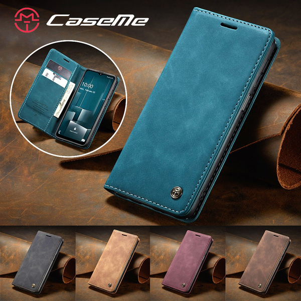 CaseMe Magnetic Leather Wallet Case + Back Cover for iPhone 11 12