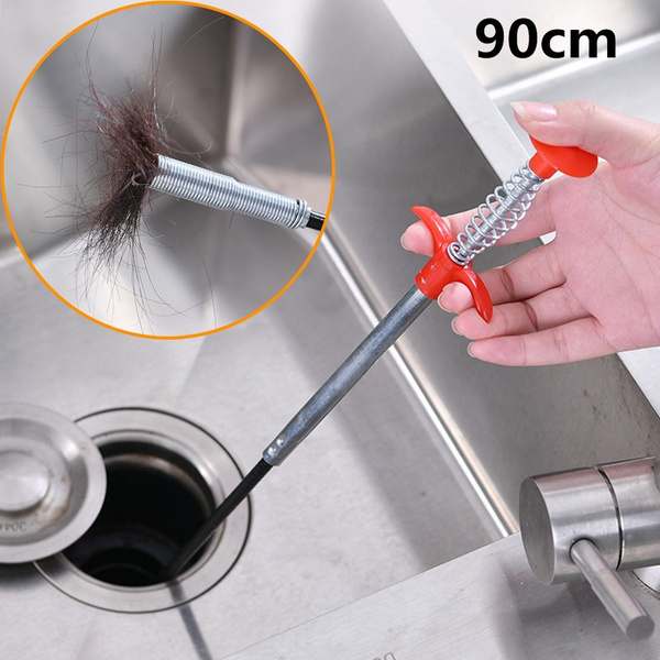 Flexible Sink Claw Cleaning Kitchen Tools Pipeline Dredge Bend Sink Spring  Grips