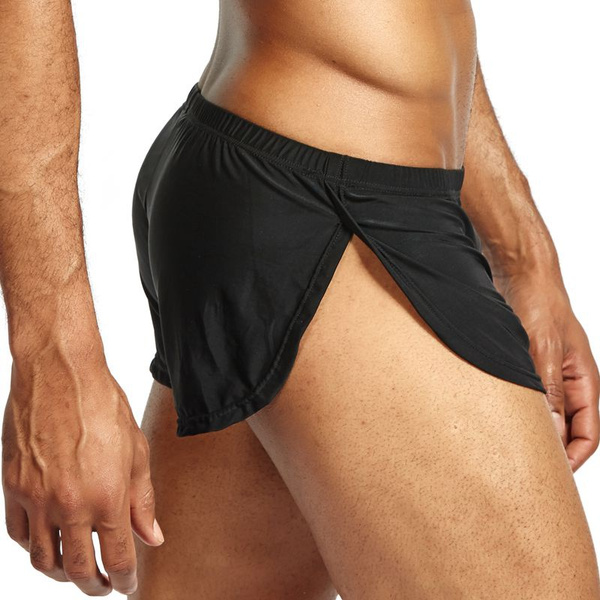 Mens silk cheap running shorts