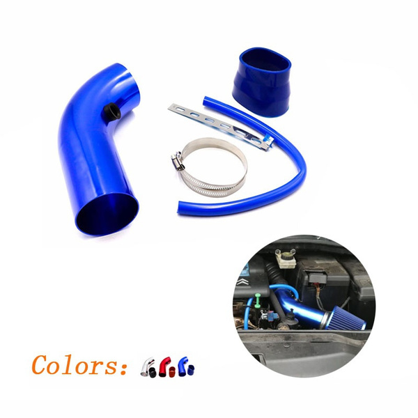 76mm Universal Aluminum Car Air Intake Pipe Kit Pipes Cold Air Intake