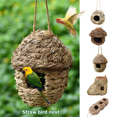 Decor, birdhanginghouse, birdcage, naturalstrawbirdscage