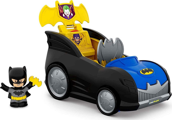 Fisher-Price Little People DC Super Friends 2-in-1 Batmobile, Batman ...