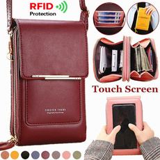 smallshoulderbag, Touch Screen, clutch purse, leather purse