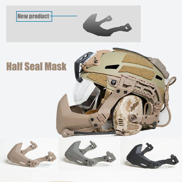 MP Folkeskole sympatisk 2021 New FMA Half Seal Mask For Tactical Helmet Accessories Outdoor Wargame Army  Helmet Hunting Airsoft Folding Mask | Wish
