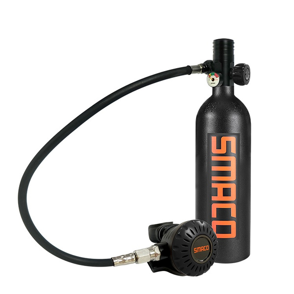 SMACO S400+ 1L Scuba Tank Kit Oxygen Cylinder Diving Equipment Set Wish